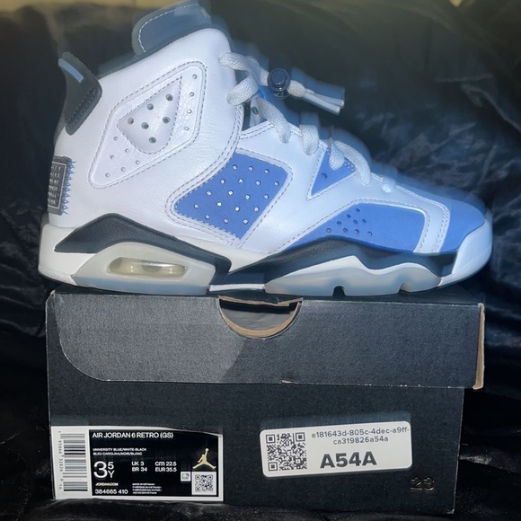 Air Jordan 6Retro(GS) University blue/ White-Black Worn (1) Once